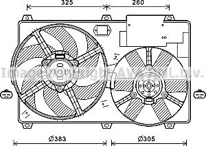 Prasco CN7554 - Fan, radiator www.avaruosad.ee