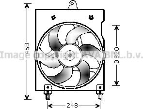 Prasco CN7524 - Fan, radiator www.avaruosad.ee