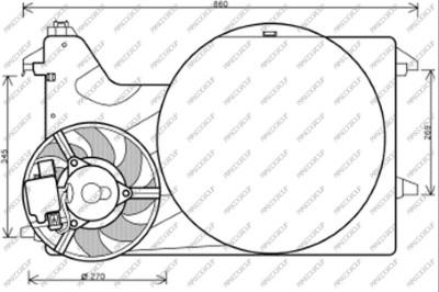 Prasco FD912F002 - Fan, radiator www.avaruosad.ee