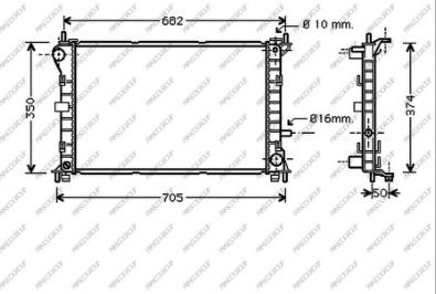 Prasco FD420R004 - Radiaator,mootorijahutus www.avaruosad.ee