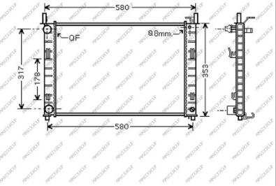 Prasco FD340R003 - Radiaator,mootorijahutus www.avaruosad.ee