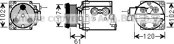 Prasco FDAK436 - Kompressor,kliimaseade www.avaruosad.ee