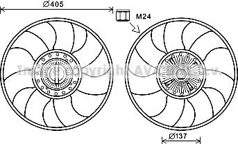 Prasco FDF609 - Ventilaator,mootorijahutus www.avaruosad.ee