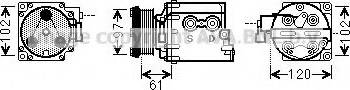 Prasco FDK436 - Compressor, air conditioning www.avaruosad.ee