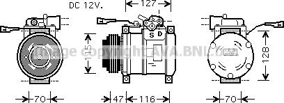 Prasco IVK076 - Compressor, air conditioning www.avaruosad.ee