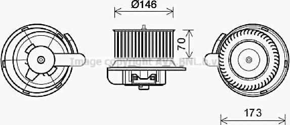 Prasco ME8287 - Elektrimootor,salongiventilaator www.avaruosad.ee