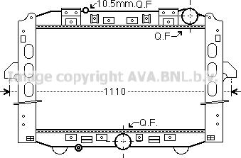 Prasco ME2284 - Jäähdytin,moottorin jäähdytys www.avaruosad.ee