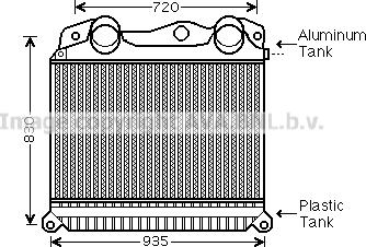 Prasco MN4055 - Kompressoriõhu radiaator www.avaruosad.ee