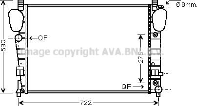 Prasco MSA2334 - Jäähdytin,moottorin jäähdytys www.avaruosad.ee