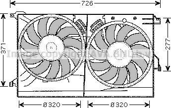 Prasco SB7502 - Fan, radiator www.avaruosad.ee