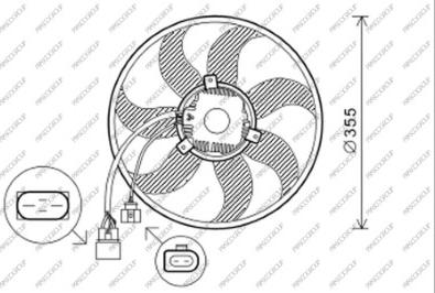 Prasco VG055F004 - Fan, radiator www.avaruosad.ee
