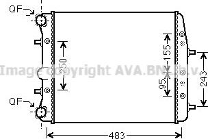 Prasco VNA2373 - Radiaator,mootorijahutus www.avaruosad.ee