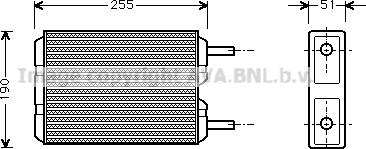 Prasco VO6035 - Heat Exchanger, interior heating www.avaruosad.ee