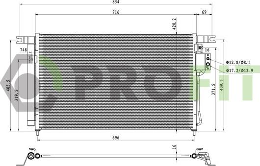 Profit 1770-0529 - Lauhdutin, ilmastointilaite www.avaruosad.ee