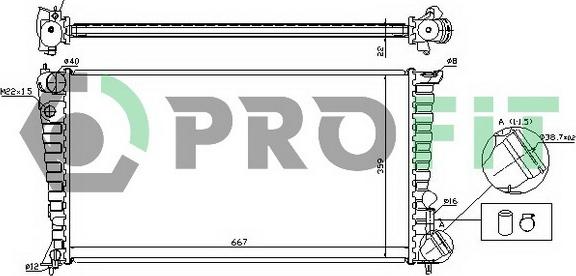 Profit PR 5560A1 - Radiaator,mootorijahutus www.avaruosad.ee