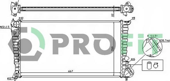 Profit PR 0547A1 - Radiaator,mootorijahutus www.avaruosad.ee