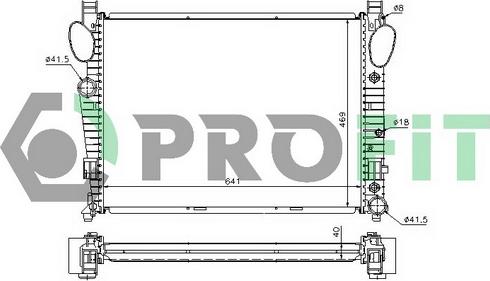 Profit PR 3565A1 - Radiaator,mootorijahutus www.avaruosad.ee