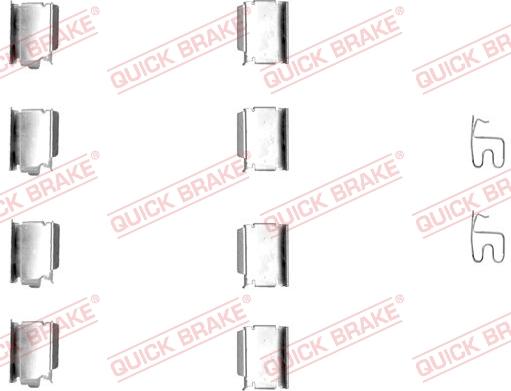 QUICK BRAKE 1091246 - Accessory Kit for disc brake Pads www.avaruosad.ee