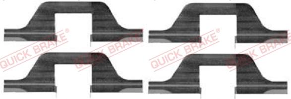 QUICK BRAKE 1091263 - Accessory Kit for disc brake Pads www.avaruosad.ee