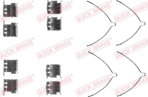 QUICK BRAKE 1091289 - Accessory Kit for disc brake Pads www.avaruosad.ee
