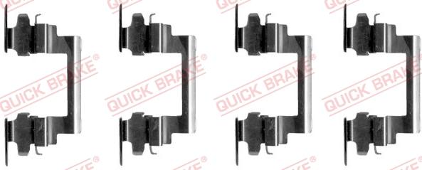 QUICK BRAKE 1091236 - Kit d'accessoires, plaquette de frein à disque www.avaruosad.ee