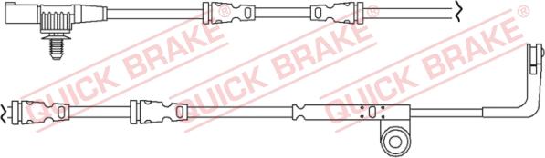 QUICK BRAKE WS 0261 A - Warning Contact, brake pad wear www.avaruosad.ee