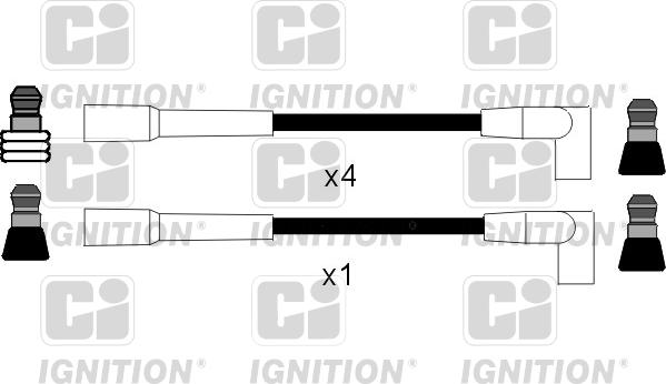 Quinton Hazell XC204 - Ignition Cable Kit www.avaruosad.ee