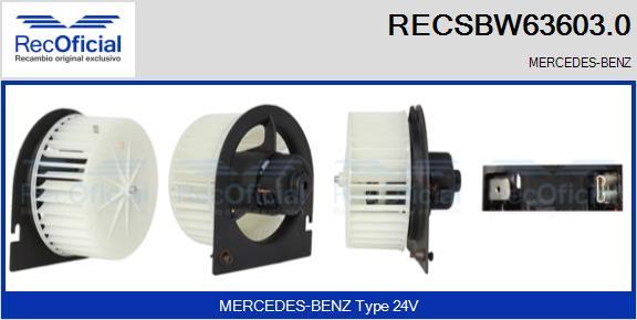 RECOFICIAL RECSBW63603.0 - Interior Blower www.avaruosad.ee