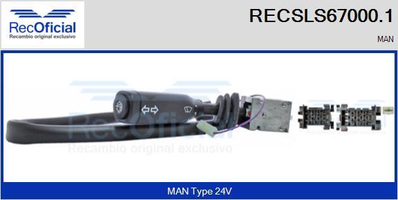 RECOFICIAL RECSLS67000.1 - Slēdzis uz stūres statnes www.avaruosad.ee