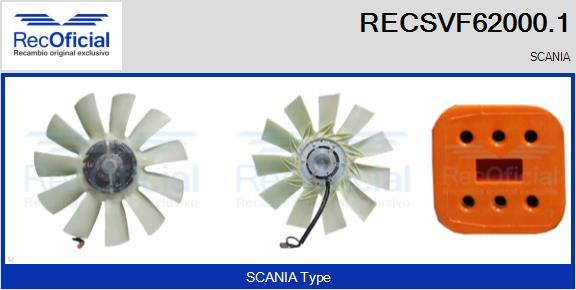 RECOFICIAL RECSVF62000.1 - Sajūgs, Radiatora ventilators www.avaruosad.ee