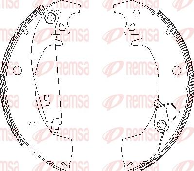 Remsa 4078.01 - Brake Shoe, Drum brakes www.avaruosad.ee