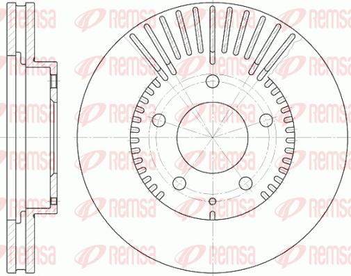 Remsa 6840.10 - Disque de frein www.avaruosad.ee