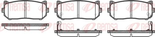 Remsa 0649.02 - Kit de plaquettes de frein, frein à disque www.avaruosad.ee