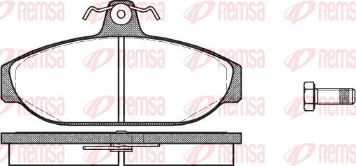 Remsa 0156.00 - Juego de pastillas de freno www.avaruosad.ee