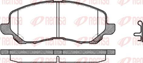 Remsa 0804.12 - Kit de plaquettes de frein, frein à disque www.avaruosad.ee