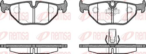 Remsa 0265.15 - Brake Pad Set, disc brake www.avaruosad.ee