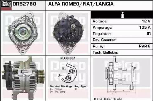 Remy DRB2780 - Alternator www.avaruosad.ee