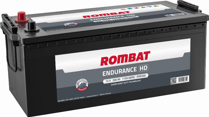 ROMBAT EHD200 - Стартерная аккумуляторная батарея, АКБ www.avaruosad.ee
