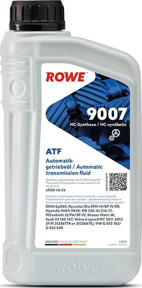 ROWE 25098-0010-99 - Трансмиссионное масло www.avaruosad.ee