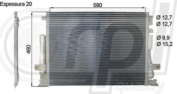 RPLQuality APCDCH5040 - Condenser, air conditioning www.avaruosad.ee