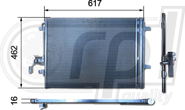 RPLQuality APCDFD5044 - Condenser, air conditioning www.avaruosad.ee