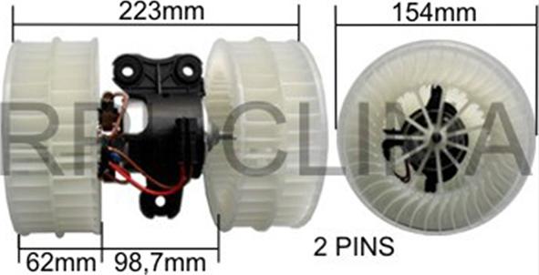 RPLQuality APVTMB0025 - Elektrimootor,salongiventilaator www.avaruosad.ee