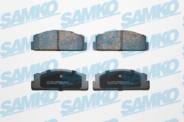 Samko 5SP003 - Brake Pad Set, disc brake www.avaruosad.ee