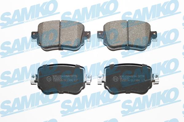 Samko 5SP1986 - Brake Pad Set, disc brake www.avaruosad.ee