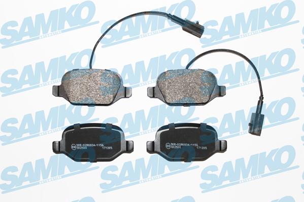 Samko 5SP1661 - Brake Pad Set, disc brake www.avaruosad.ee