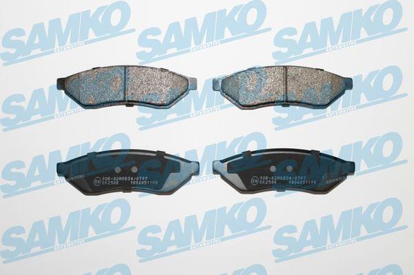 Samko 5SP1198 - Kit de plaquettes de frein, frein à disque www.avaruosad.ee