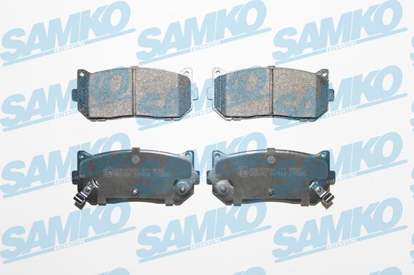 Samko 5SP808 - Kit de plaquettes de frein, frein à disque www.avaruosad.ee