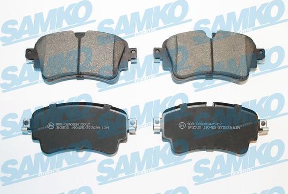 Samko 5SP2039 - Brake Pad Set, disc brake www.avaruosad.ee