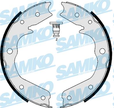 Samko 88970 - Комплект тормозных башмаков, барабанные www.avaruosad.ee