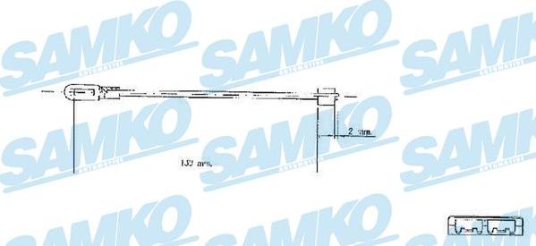 Samko C0578B - Cable, parking brake www.avaruosad.ee